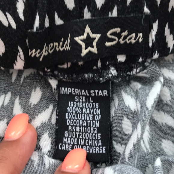 Black and White Patterned Shorts - Picture 2 of 3